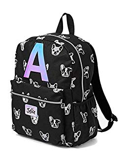 Justice Girls initial E Puppy Dog backpack