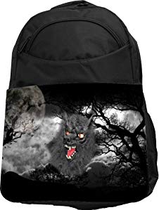 Rikki Knight UKBK Werewolf in Forest at Moonlight Tech BackPack - Padded for Laptops & Tablets Ideal for School or College Bag BackPack