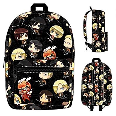 BIOWORLD Attack On Titan Character All Over Print Backpack