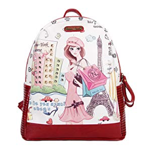 Nicole Lee Fashion Backpack, Shopping Girl, One Size